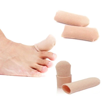 

New Soft Durable Footful Gel Cap Finger Toe Callouses Bandage Tube Protector Large Foot Care Health