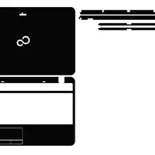 Ноутбука углеродного волокна виниловые наклейки на кожу Крышка для Fujitsu Lifebook A531 AH531 15,6 дюйма