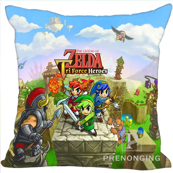 Pillowcases Custom Pillowcase Legend of Zelda Ocarina Square Zipper Pillow Cover Print Your Pictures(one side)180117#53 - Цвет: Pillowcases