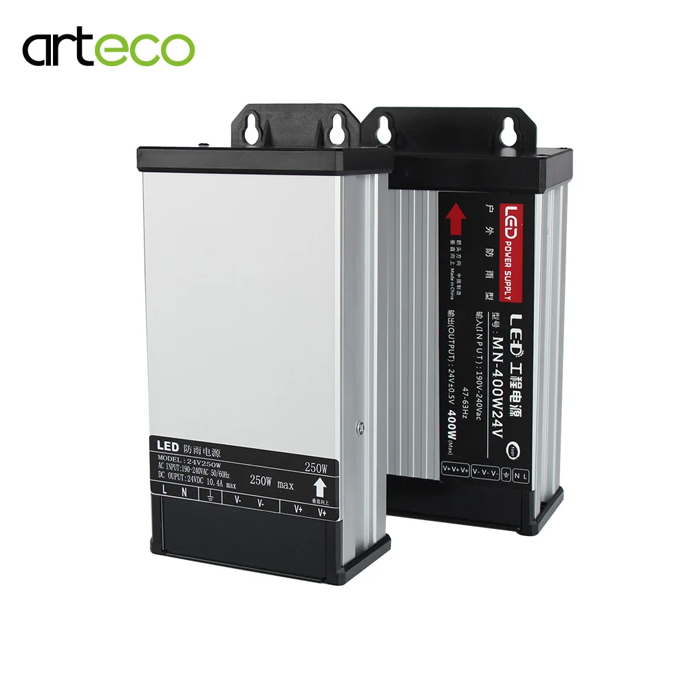 

24V Power Supply 250W 400W Rainproof Transformer Led Driver AC 220V To DC Power For 24V Led Strip 5730 2835 Led Bar Light