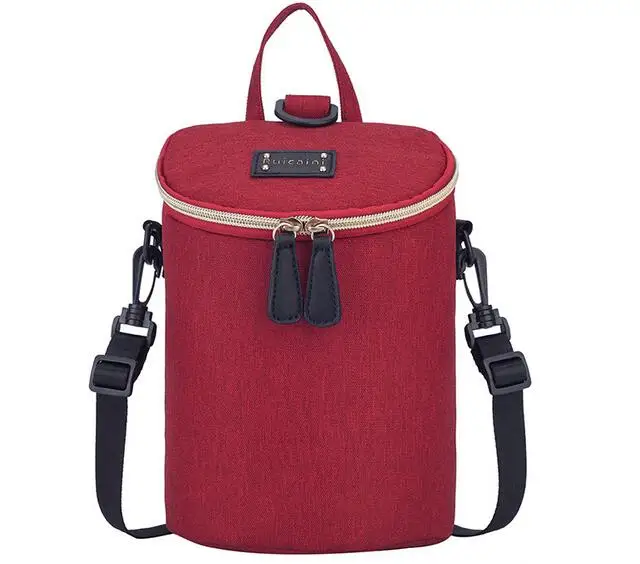 Сумка для детской бутылочки рюкзак для кормящих мам термос с алюминиевой фольгой изоляционные сумки рюкзак для путешествий сумка для мам - Цвет: red