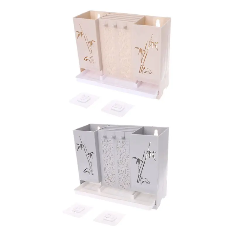 

Wall Mounted Kitchen Spoon Chopsticks Fork Knife Draining Rack Storage Tool Holder Utensils Organizer Multifunctional