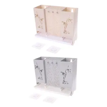 

Wall Mounted Kitchen Spoon Chopsticks Fork Knife Draining Rack Storage Tool Holder Utensils Organizer Multifunctional