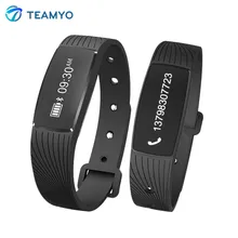 Teamyo D08A сердечного ритма Смарт Band 0.69 »OLED Приборы для измерения артериального давления часы умный Браслет Шагомер сна Мониторы смарт-браслет для занятий спортом