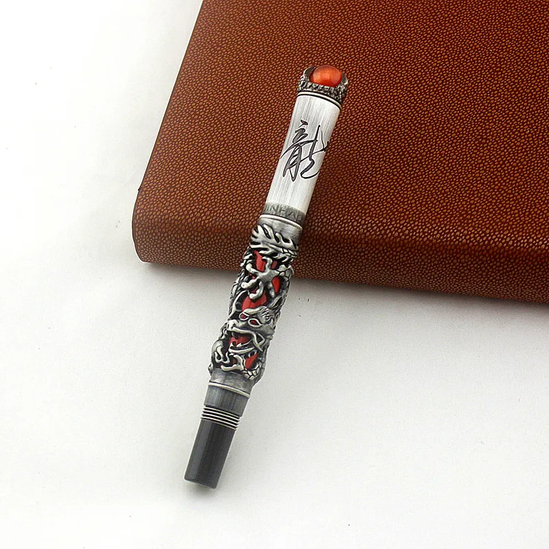 

High Quality Luxury Dragon Ballpoint Pen Vintage 0.5MM Nib JINHAO Ball Pen Novelty Gift Office Supplies Stationery Caneta