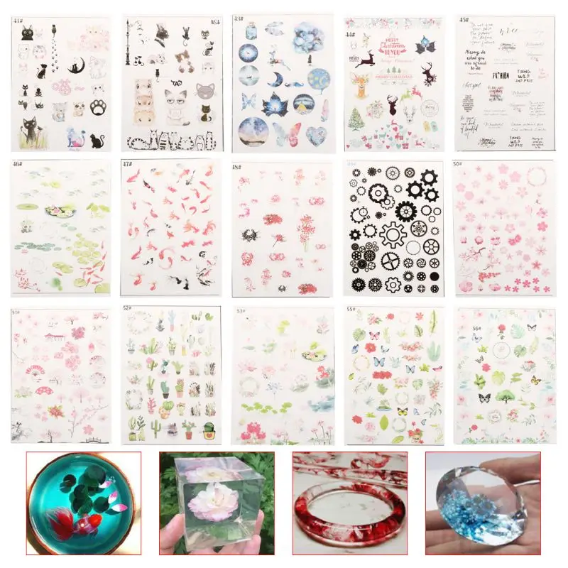 

Epoxy Resin Filler DIY Jewelry Making Crafts Handmade Materials Stuffing Colorful Floral Animal UV Glue Transparent Filling Tool