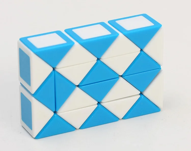 Z cube Маленький 24 Твист Головоломка змея мини куб волшебный куб головоломка обучающий лабиринт Развивающие детские игрушки в подарок детям Прямая поставка - Цвет: blue