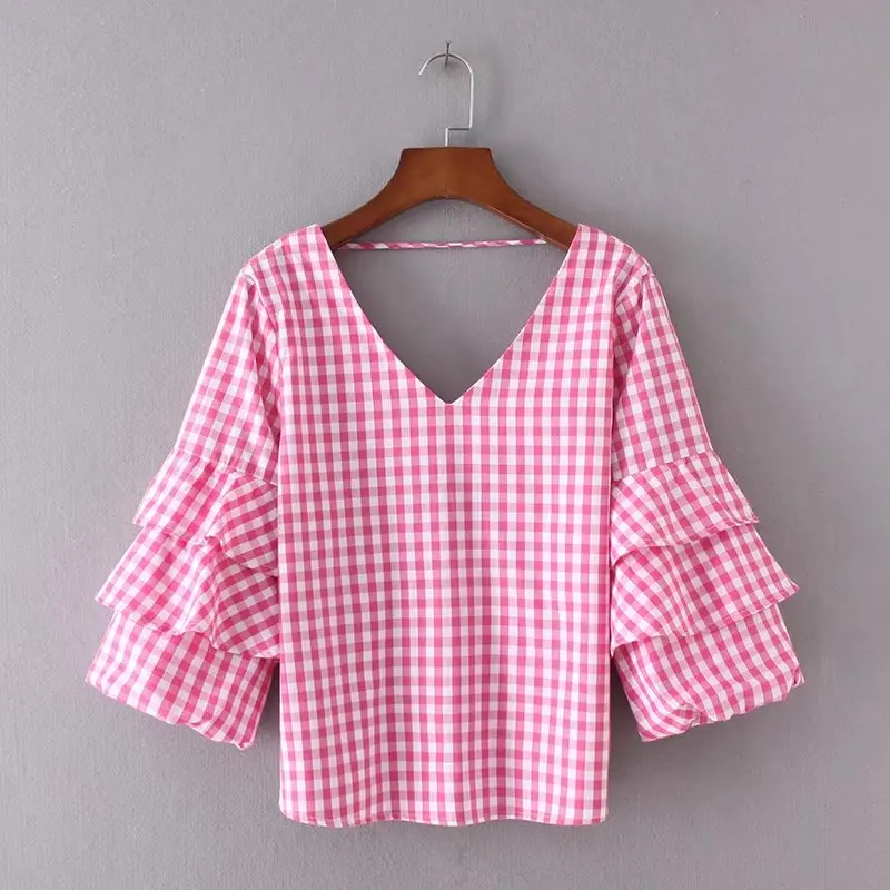 Popular Womens Gingham Shirt-Buy Cheap Womens Gingham
