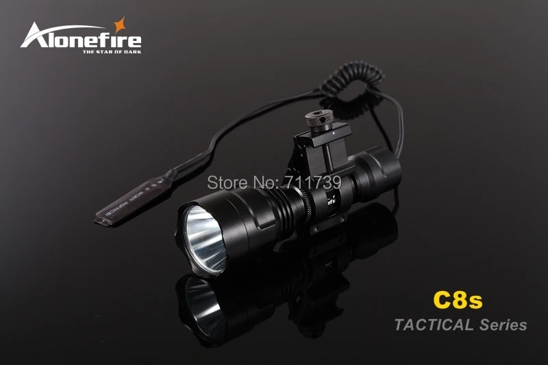 AloneFire C8 CREE XM-L2 U3 светодиодный тактический светильник фонарь 20 мм крепление для страйкбола прицел ружья светильник 18650 батарея