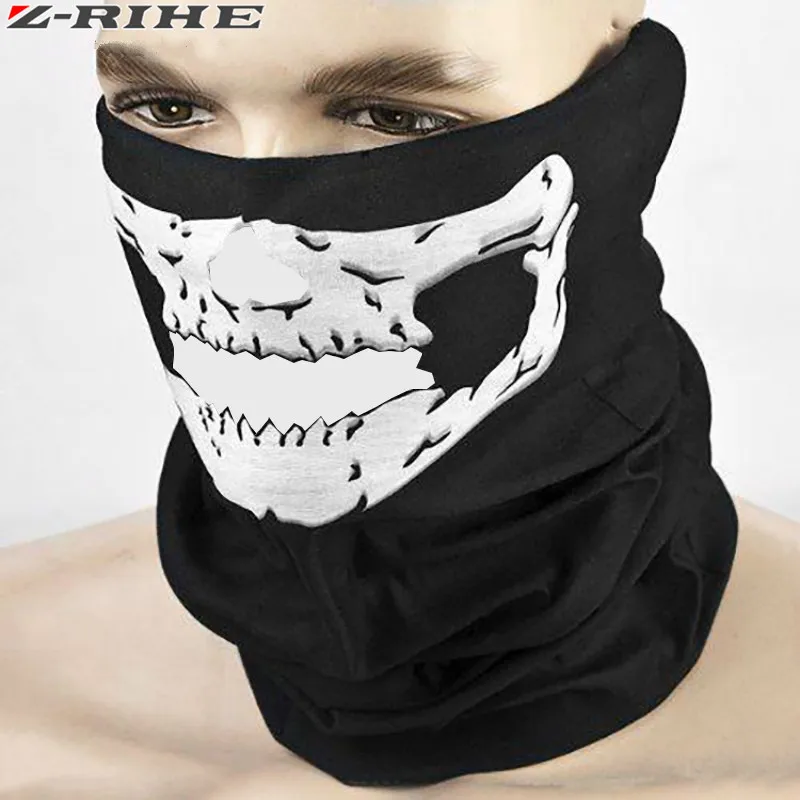 Новая мотоциклетная маска «Череп» для спорта на открытом воздухе, велосипедная мотоциклетная маска для катания на лыжах, сноуборд, маска с черепом, водонепроницаемая маска для лица