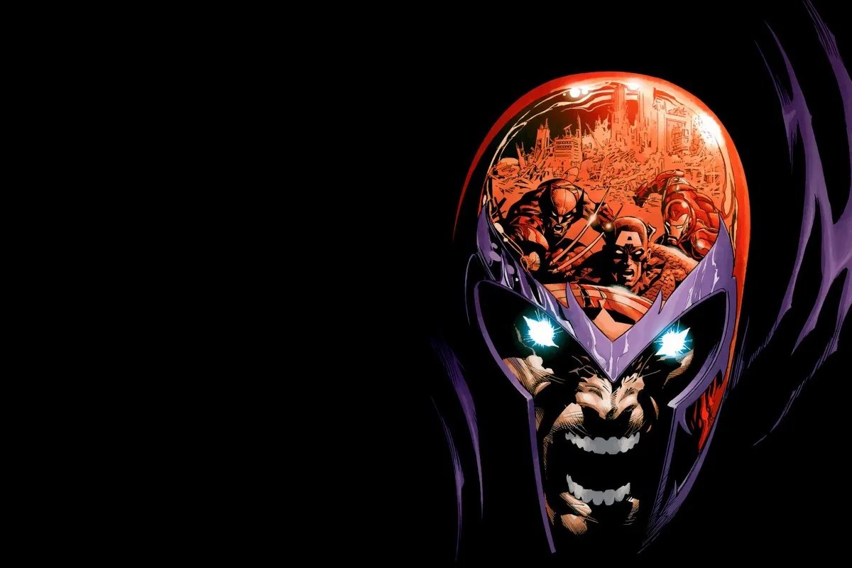 Холст Тканевый постер с рисунком на заказ comics Magneto brain PDM285 для украшения | Рисование и каллиграфия -32853275495