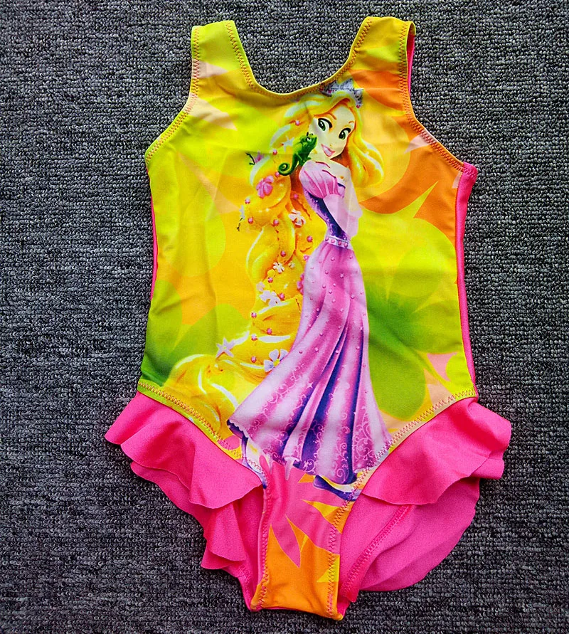 Последняя распродажа! купальный костюм для девочек от 3 до 10 лет, цельный детский купальник, купальный костюм принцессы для девочек, пляжная одежда, купальный suit-SW323