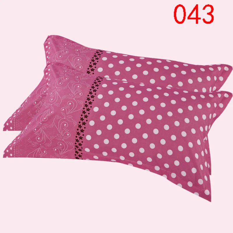 Pink Dot 1Pcs 2Pcs Polyester Single Pillowcases 48x74cm Bedclothes