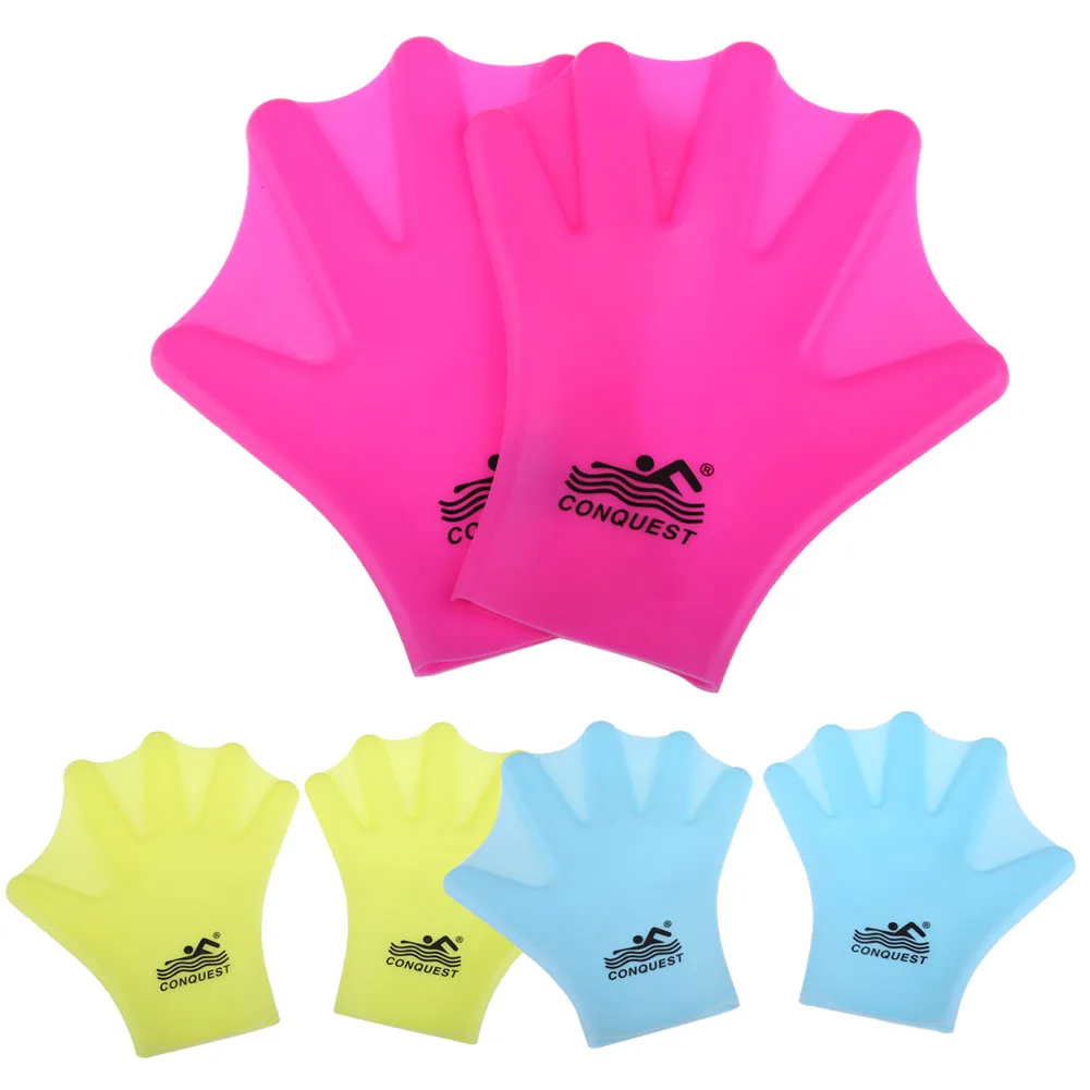 1 Pair Swimming Fins bed Gloves Correct Gesture Increase Speed Frog
