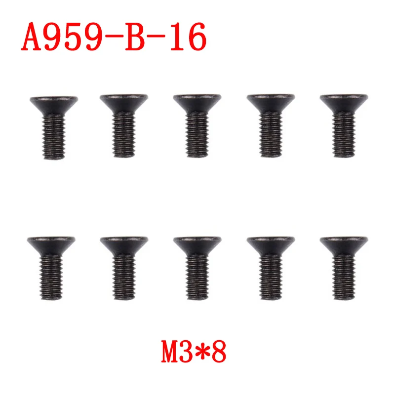 INKPOT DIY Spare Parts For 1/18 Wltoys 10PCS A959 B 16 M3*8 Screw