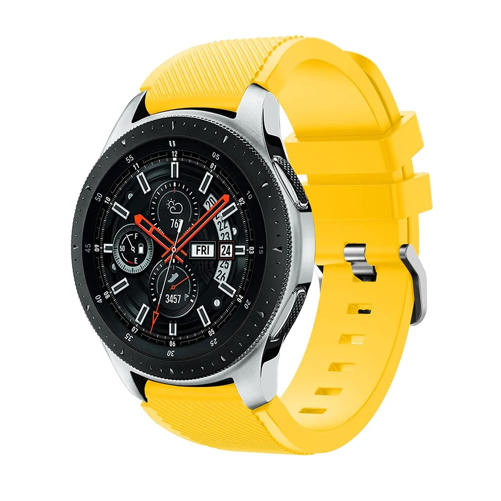 Спортивный силиконовый ремешок для samsung Galaxy Watch 46 мм браслет на запястье ремешок для Amazfit GTR 47 мм ремешок для Huami Amazfit Stratos 2