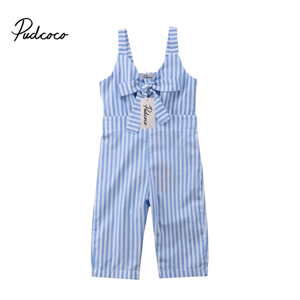 

Pudcoco Hot Style Toddler Baby Girls Sleeveless Playsuit Brace Pant Overalls Beautiful Jumpsuit Romper Size 1-6Y