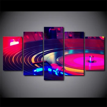 

5 Pcs Framed HD Printed CD-ROM Music Picture Wall Art Canvas Room Decor Poster Canvas Painting Schilderen Op Nummer