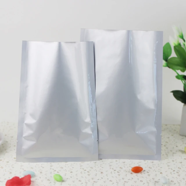100pcs Lot 16x24cm Pure Aluminium Flat Bag Mylar Vacuum Farina 100pcs Lot 16x24cm Pure Aluminium Flat Bag Mylar Vacuum Farina Powder Cocoa Ng