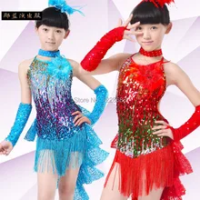 Новая бахрома блесток Коктейльная Сексуальная Короткая Передняя Задняя длинная одежда для танго самба Костюм латинские Бальные платья для танго