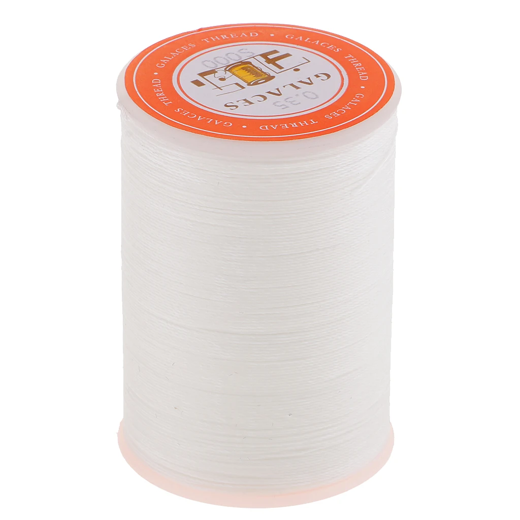 3 Pieces Waxed Thread 0.35mm 300m Polyester Cord Sewing Threads Stitching Leather Craft Bracelet DIY Apparel Sewing Fabric