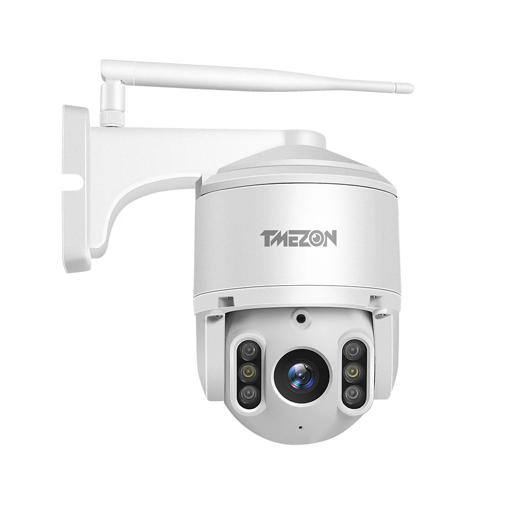 

TMEZON PTZ IP Security 1080P Camera IR Cut Night Vision, Email Alarm, 2-Way Audio Weatherproof Surveillance CCTV Camera