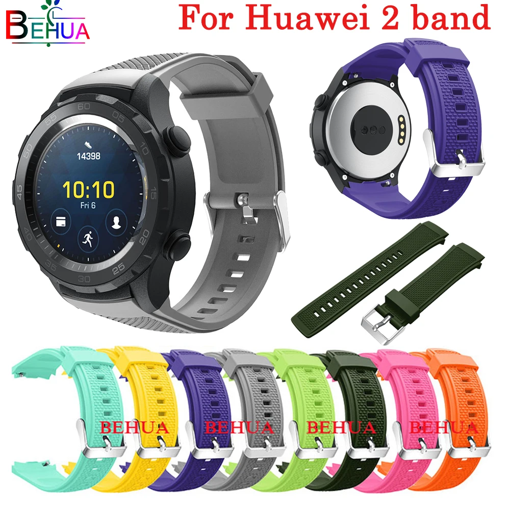 

Silicone sport Strap watch band For Huawei 2 smart watch Replacement fashion waterproof watchband For Huawei Watch Wristbands