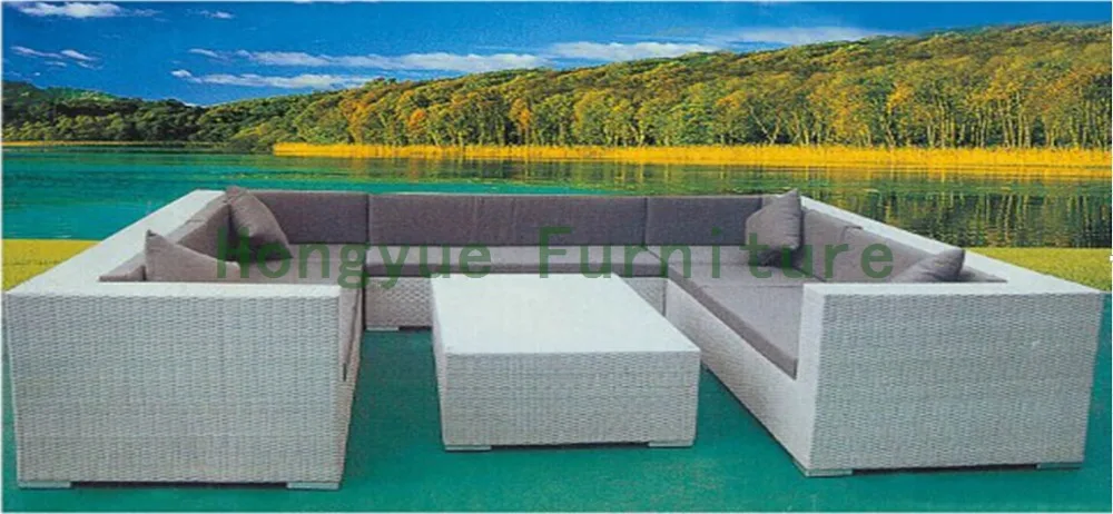 

Factory wholesale living room combination rattan sofa furniture