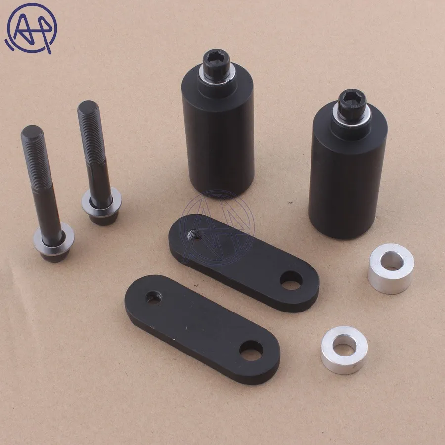 

for Honda CBR 1000RR 04-05 Motorcycle No Cut Delrin Frame Slider Anti Crash Frame Falling Protector Part Caps Black/Carbon Fibre