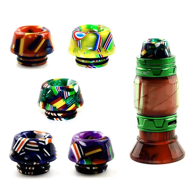 

810 Colorful National Flag Mushroom Shape Resin Drip Tip Drip Nozzle Mouthpiece for Atomizer Vape Tank Electronic Cigarette Acce