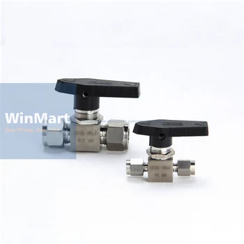 

1PC 304 Stainless Steel 1/4" Compression fitting shut off Ball Valve 915 PSI Fit for Tube O/D