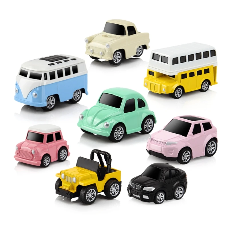8Pcs/Set Mini Car Toy Pull Back Toys Vehicles Alloy For Children Birthday Gift
