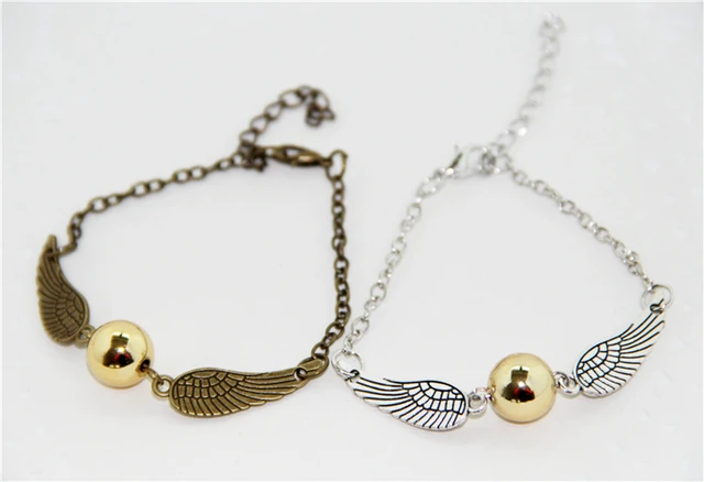 ZRM Potter Boccino d'oro Da Tasca Braccialetto Quidditch Sfera Antiche Ali D'arg ZRM Potter Boccino d'oro Da Tasca Braccialetto Quidditch Sfera Antiche Ali D'arg
