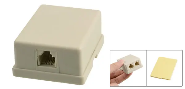 JL-P102 RJ11 to Dual RJ-11 Phone Line Modem Telephone Connector Splitter Adapter B