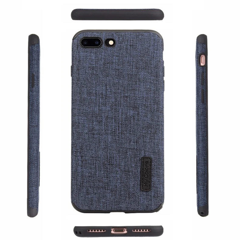 Cloth Case For iPhone 8 8 Plus Fashion Linen Cloth & Soft TPU Silicone Anti-knock Cover For iPhone 7 7 Plus Phone Protective Shell (15)
