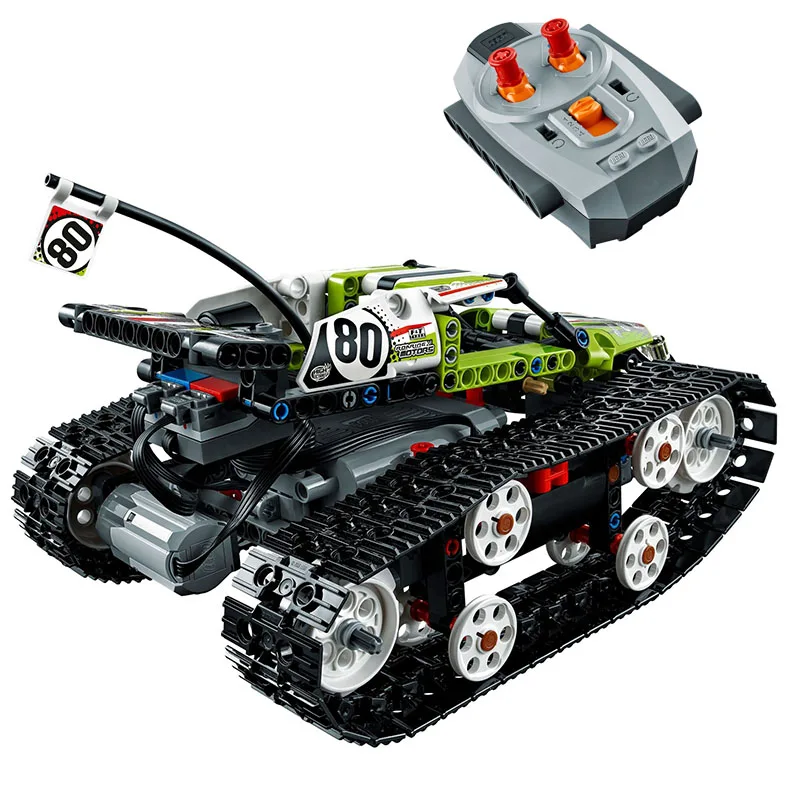 

20033 397Pcs Technic The RC Track Remote-Control Racer Building Block Children'S Toy Birthday Gift Compatible Legoing 42065