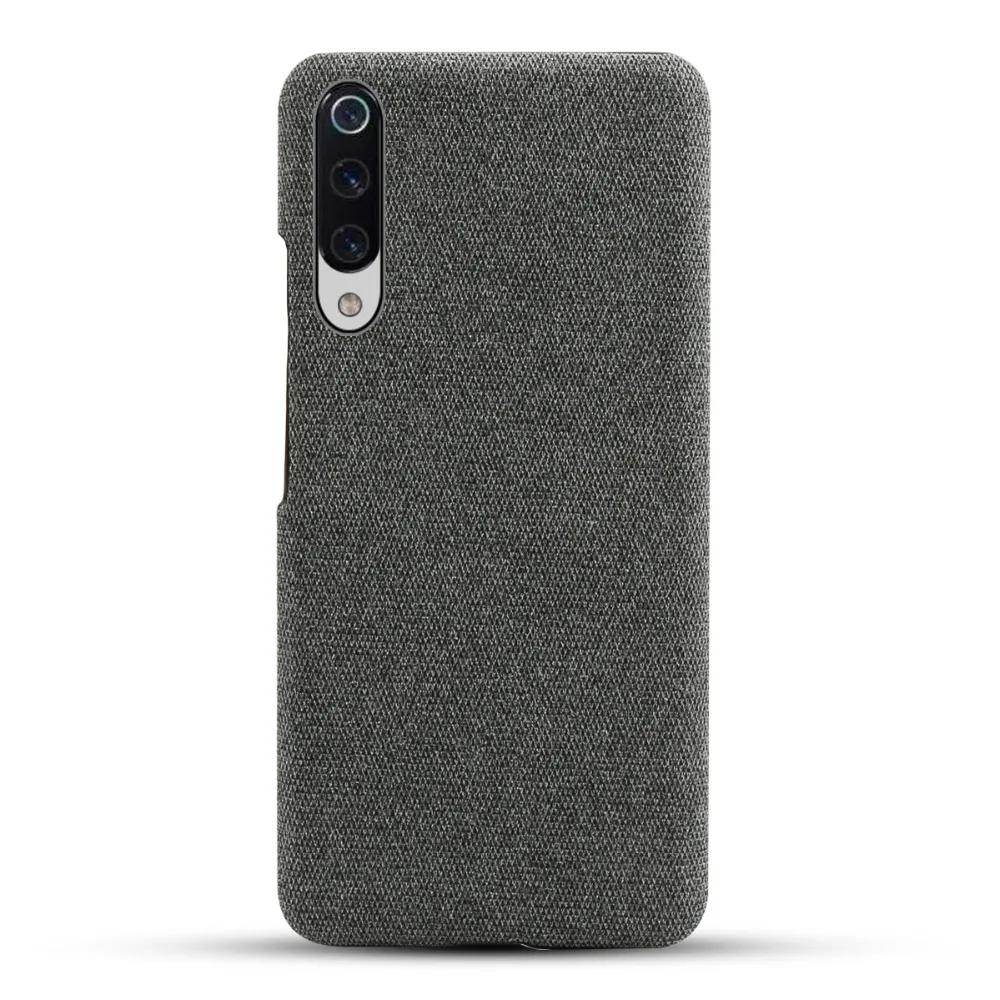 CASEWIN For Xiaomi Mi 9 MI9 Case Slim Ultra Thin Retro Woven Fabric Cloth Anti-scratch Hard Cover For Xiaomi Mi 9 Mi 9 SE Case