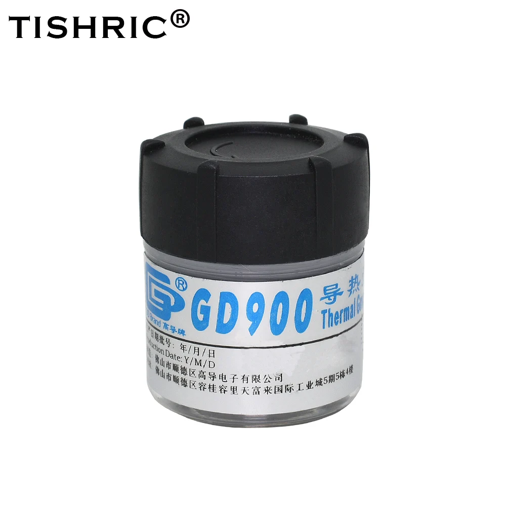 TISHRIC 30g شحم حراري معجون حراري ل المعالجات Cpu GD900 غرفة تبريد الجص السائل المعادن مياه التبريد برودة