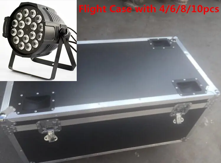 

Flight Case with 4/6/8/10pcs 18x15W Led Par Light RGBWA 5in1 DMX Professional Lighting Indoor Stage Lights DJ Equipment Par Led