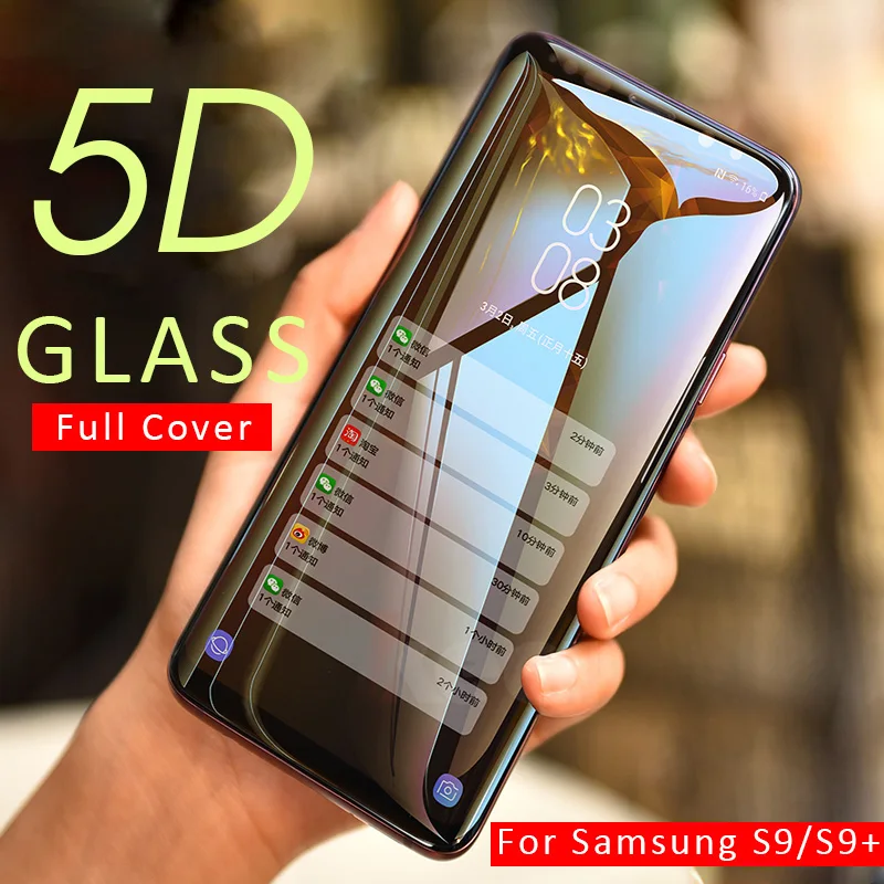 

5d Full Cover Tempered Glass On The For Samsung Galaxy S8 S9 Plus Note 8 9 Screen Protector For Samsung S7 S6 Edge Glass Film