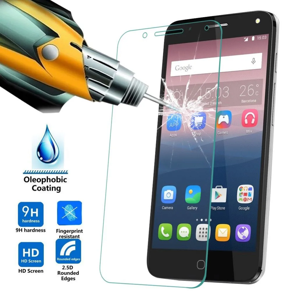 9h Premium Tempered Glass For Alcatel One Touch C7 On 7040