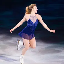 Лидер продаж детей фигурному катанию платья мода бренд Катание на коньках соревнование в катании на коньках платье DR3325