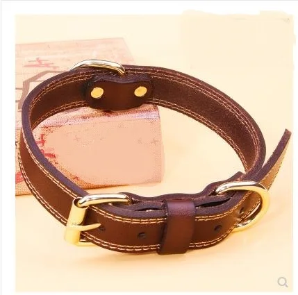 Cowhide Dog Collar Collars Home Garden Aliexpress