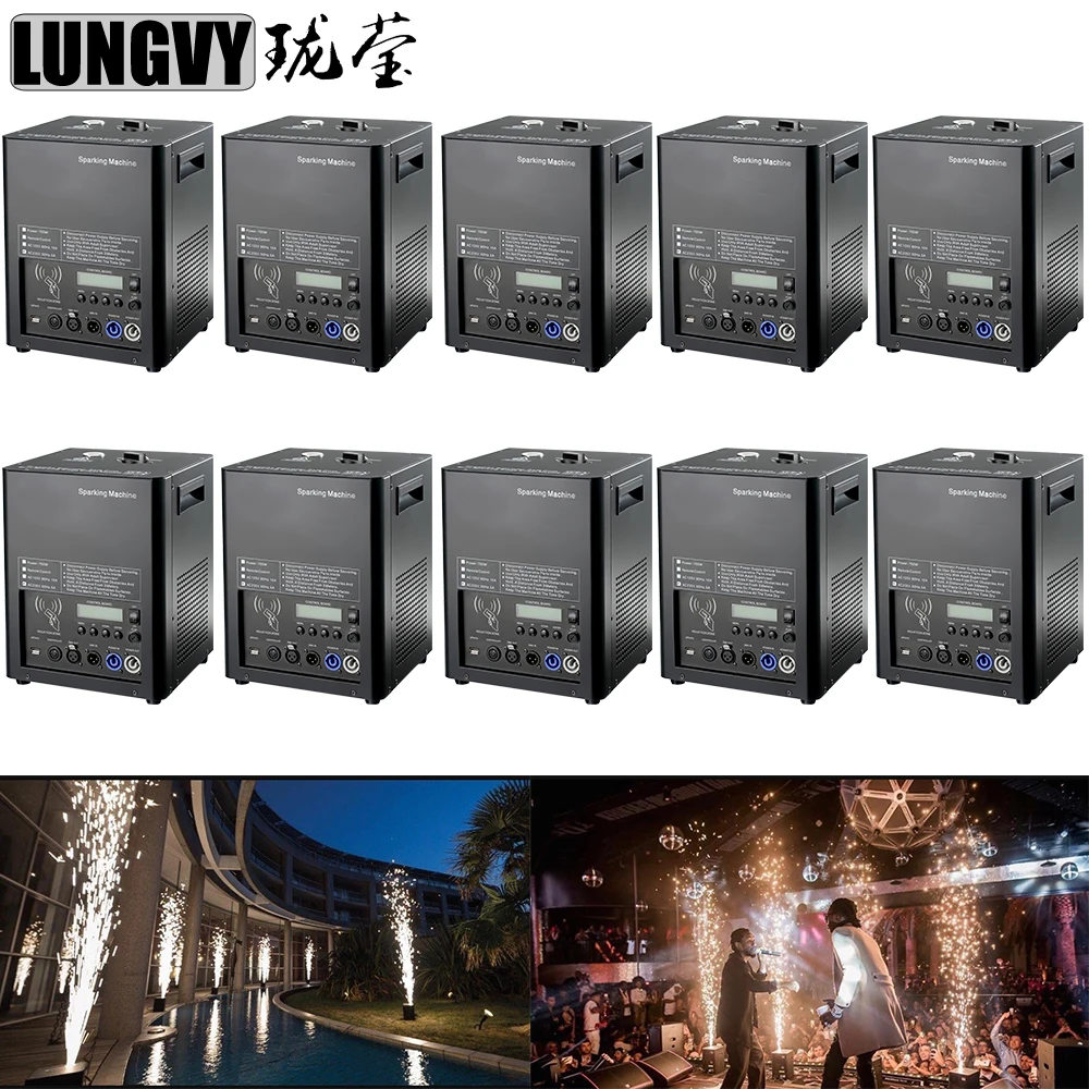 

Free Shipping 10/Lot High Quality Stage Special Effect Cold Sparkler Machine DMX Fake Flames Imitation Effect Sparking Machine