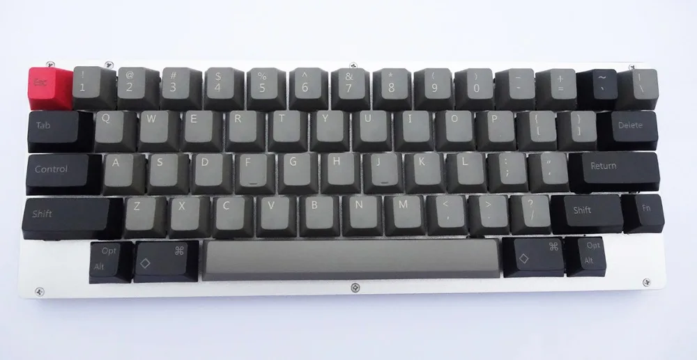 HHKB механическая клавиатура Gateron Cherry MX переключатели ЧПУ Алюминиевый Чехол пластина GH60 PCBA Al Feet USB кабель QMK программируемый