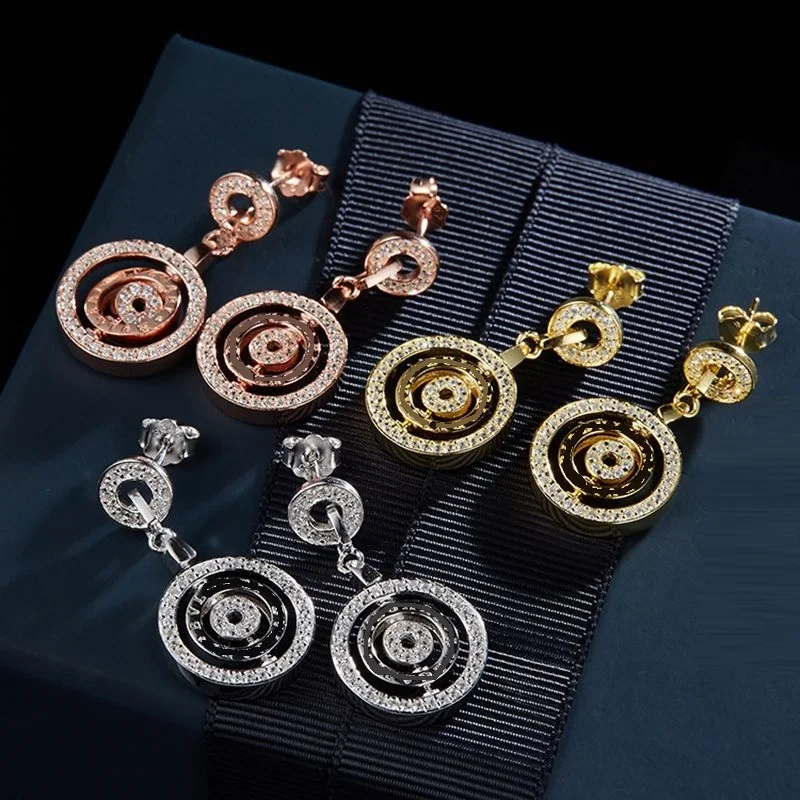 

DZ Fashion AAA Water Drop Zircon Cuff Clip Earring Pure 925 Sterling Silver Horse Eye Zircon Women Wedding Jewelry