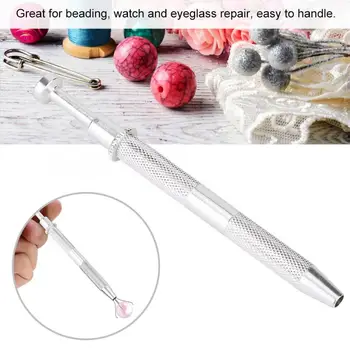 

Professional Metal Jewelry Bead Grabber Prong Gem Diamond Beads Jewelry Pick Up Tool Holder Tweezer Jeweler Jewelry Making Tool