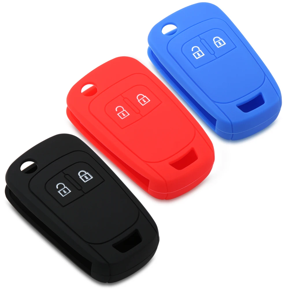 

2 Button Silicone Car Remote Key Fob Shell Cover Case For Opel Astra J Corsa D Zafira C Mokka Insignia Cascada Karl Adam Meriva