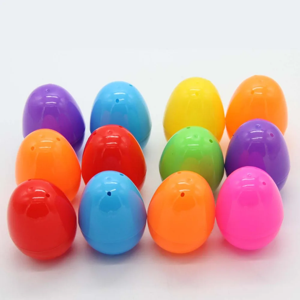 12 шт. уровень защиты окружающей среды декоративные Пластик пасхальные яйца Diy игрушка открытие рисовать яичной скорлупы яйцо