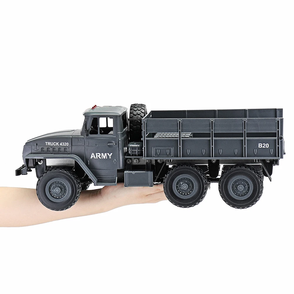 

MZ YY2004 15KM/H 2.4G 6WD 1/12 Military Truck Off Road RC Car Crawler 6X6 Toys Brush Motor RC Models For Kids Birthday Gifts